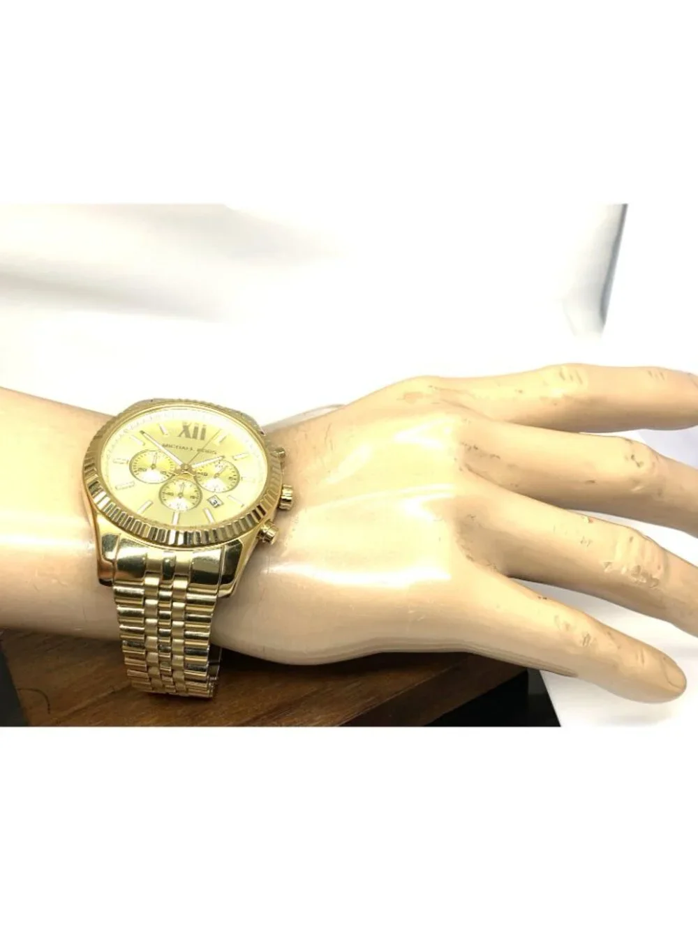 Michael Kors Men's Watch MK8281 Quartz Chronograph Gold Stainless Steel 45mm